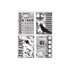 Stampers Anonymous Tim Holtz Cling Rubber Stamp Set creative Collages