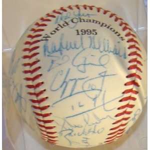  1995 World Series BRAVES Team 29 SIGNED W.S.Baseball   New 