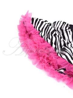 Ballet Tutu Dress Dance Zebra Petticoat Pettiskirt 6 8T  