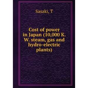  Cost of power in Japan (10,000 K. W. steam, gas and hydro 