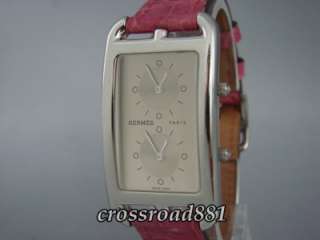 Ladies Hermes Cape Cod Two Time Zone Wrist Watch Beautiful Condition 