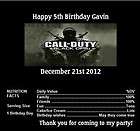 Candy Wrappers/Party Favors Call of Duty Black Ops #2