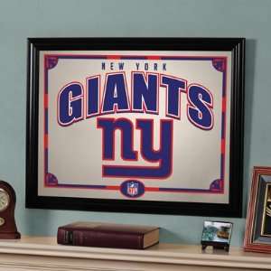  22 NFL New York Giants Football Logo Framed Mirror