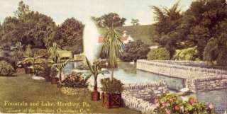 HERSHEY, PA FOUNTAIN AND LAKE HOME OF HERSHEY CHOCOLATE  