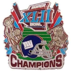 New York Giants Super Bowl XLII Champs Pin:  Sports 