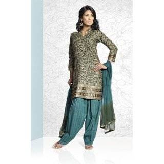  Pakistani Indian Shalwar Kamez Dress, Ployester, Hand 