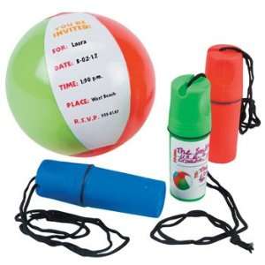  Beach Ball Invitation In Containers   Games & Activities 