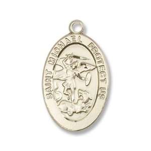  14kt Gold St. Michael the Archangel Medal Jewelry