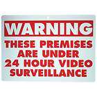 WARNING VIDEO SURVEILLANCE Business Warning Sign Safety CCTV Security 