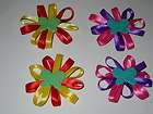 Lot of 12 Fancy Dog/Cat Grooming Bows (6 pairs).