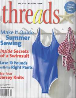 Threads Magazine July 2007 #131 Plus Size Draping Part 2 ~ Secrets of 