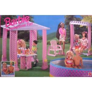    Barbie Summertime Fun Playset (1994 Arcotoys, Mattel) Toys & Games