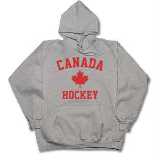 CANADA HOCKEY maple leaf canadian pride/hockey gray hoodie/hooded 