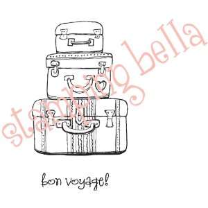  Stamping Bella Unmounted Rubber Stamp Pack Your Bags Arts 