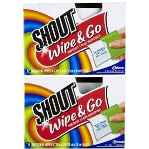  Shout Stain Remover Wipes, 12 ct 2 ct (Quantity of 4 