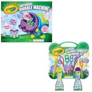 Crayola Colored Bubbles Machine Bundle Toys & Games