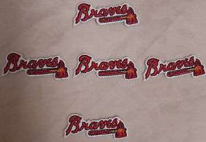 The Atlanta Braves Patches Sew/Iron 5 Pack  