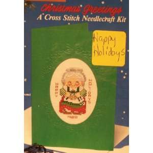 Happy Holidays # 81555 (Christmas Greetings) (Stitch A Card) Stitching 