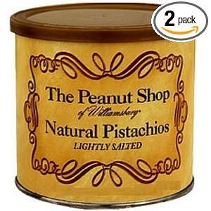 The Peanut Shop of Williamsburg All Natural Pistachios, 15 Ounce 
