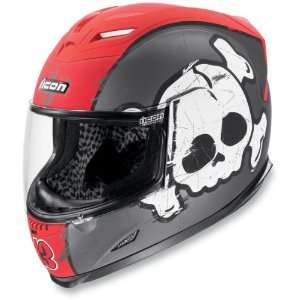   Helmet , Color: Black, Size: 2XS, Style: Crossbones Racer XF0101 3687