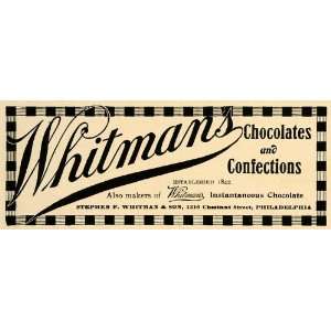   Chocolates Confections Sweets   Original Print Ad