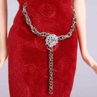 New fashion evening dress clothes party gown outfit for barbie doll 