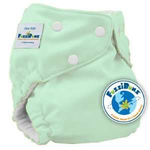  FuzziBunz One Size Cloth Diaper (Mint Green Color) with 