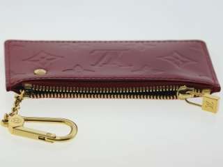 Authentic Louis Vuitton Monogram Vernis Leather Key Chain Case Holder 