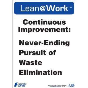  Lean Processes Sign, Header Lean at Work, Continuous Improvement 