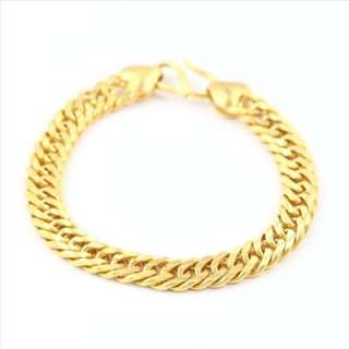Cool! Mens 18K Yellow Gold Filled Snake Bracelet Chain  