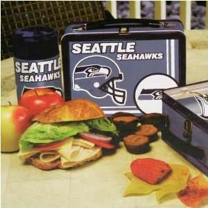    Seattle Seahawks Tin Lunch Box with Thermos