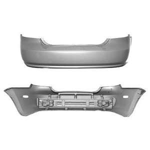    TY1 Chevy Aveo Gray Replacement Rear Bumper Cover: Automotive