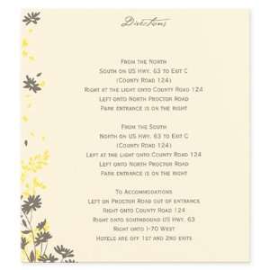 Map/Direction Card Wedding Accessories