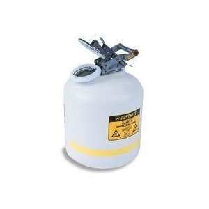   Gallon Translucent White Liquid Disposal Can With Stainless Steel Har
