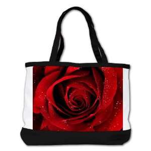    Shoulder Bag Purse (2 Sided) Black Red Rose: Everything Else