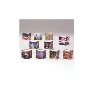  Stik Withit® Designer Note Cube®, Flag, 2 7/8 x 2 7/8 