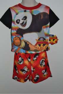 Kung Fu Panda 2 PO Pajamas Shirt Shorts 2T 3T 4T 5T  