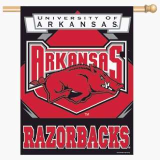   Arkansas Razorbacks Vertical Banner Flag *SALE*