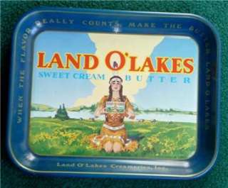 1960s Land O Lakes Creameries, Indian Maiden Tray  