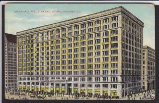 Chicago Marshall Field Department Store Antique Postcard  