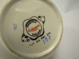 Vintage Fondeville Ambassador Ware Creamer/ Sugar Bowl  