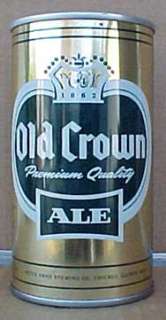 OLD CROWN ALE, Beer Can Peter Hand, Chicago, ILLINOIS  