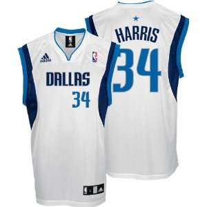  Devin Harris Jersey: adidas White Replica #34 Dallas 