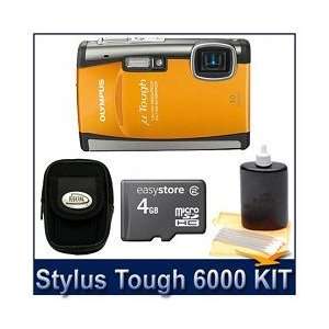 Olympus Stylus Tough 6000 Waterproof Digital Camera (Orange), 10 MP, 3 