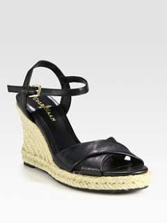 Cole Haan   Air Camila Leather Espadrille Wedge Sandals
