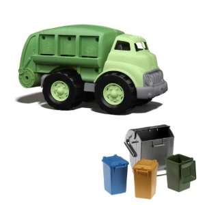   : Green Toys Recycling Truck Plus Bruder Trash Bin Set: Toys & Games