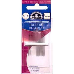  Embroidery Hand Needles Size 5/10 15/Pkg Arts, Crafts 