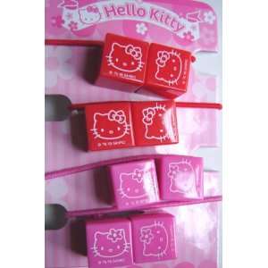  Hello Kitty Cube Hair Accessories   Ponytail Holders 