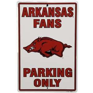  Arkansas Razorbacks Metal Fans Parking Only Sign Sports 