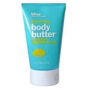  Bliss Lemon + Sage Body Butter 4.2 Oz.: Beauty